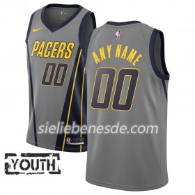 Kinder NBA Indiana Pacers Trikot 2018-19 Nike City Edition Grau Swingman - Benutzerdefinierte